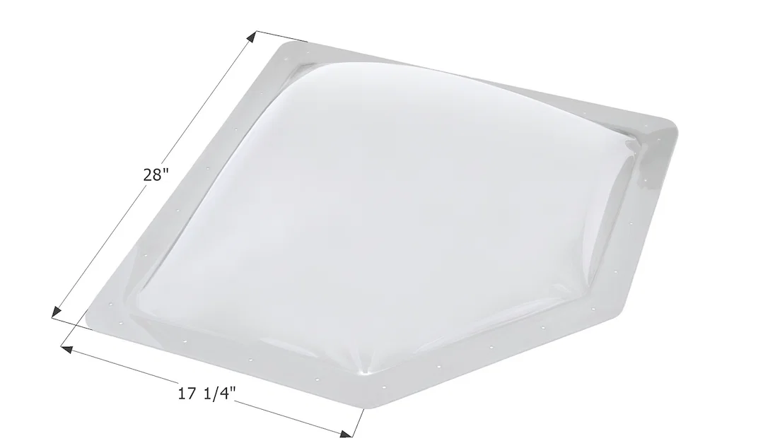 12179 – ICON Skylight, 7 Inch High Bubble Type Dome Neo Angle For 24 Inch Length x 14-1/4 Inch Width Opening 28 Inch ...